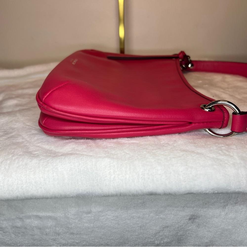 Coach Poppy Red Legacy Leather Double Gusset - Picture 4 of 9